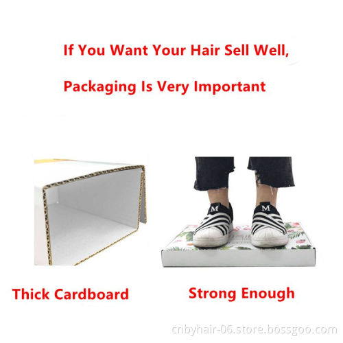 Private Label Wholesale Custom Logo Color Printing Premium Luxury Cardboard Paper Gift Wig Hair Extension Packaging Box